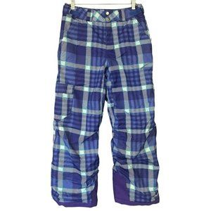 Columbia Sportswear x‎ Bugaboo Purple Plaid Adjustable Ski Pants Kids L (14/16)